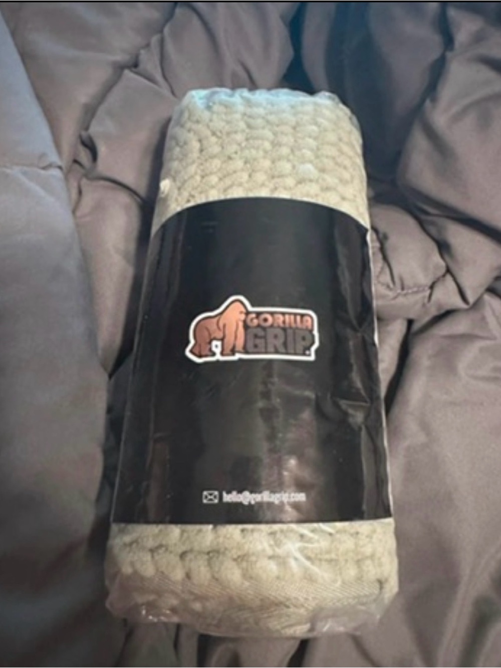 Gorilla Grip Cream Bathroom Mat - Plush Non-Slip Bath Rug
